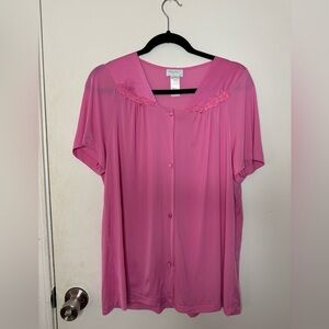 Vanity Fair Vibrant Pink Sleep Top